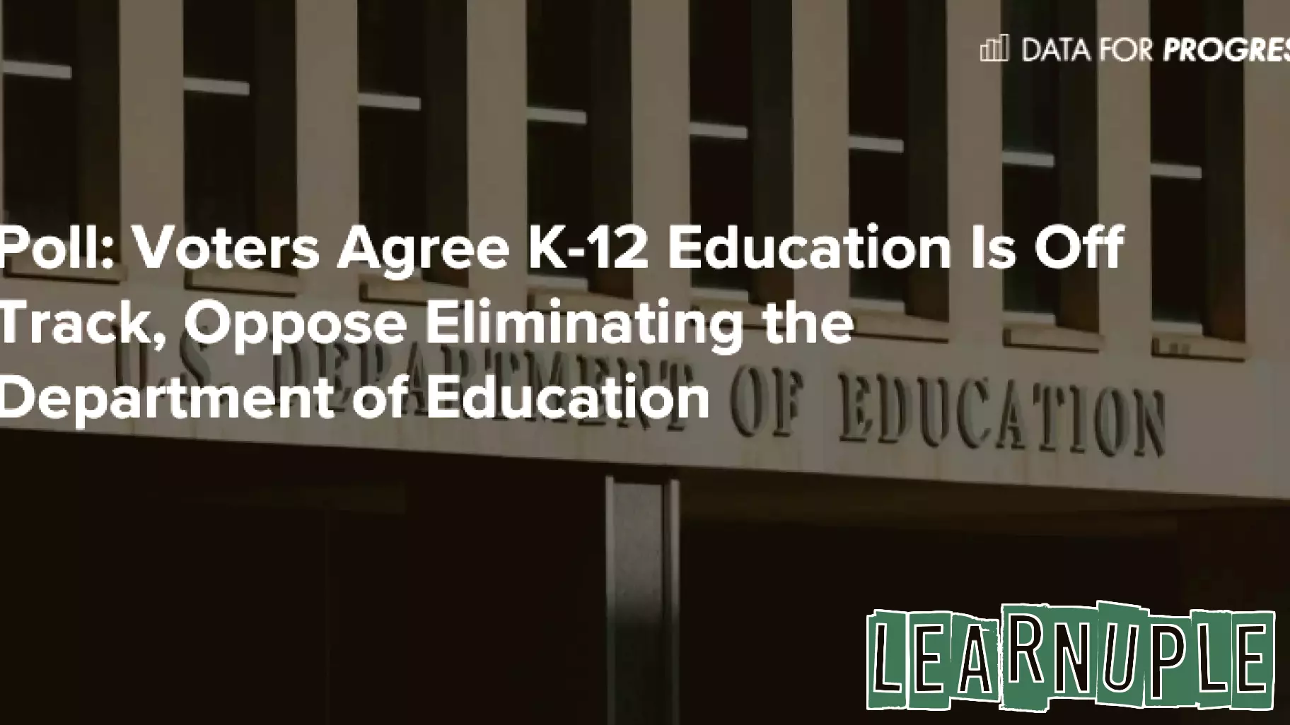 Voters Express Concerns About K-12 Education While Rejecting Department of Education Closure